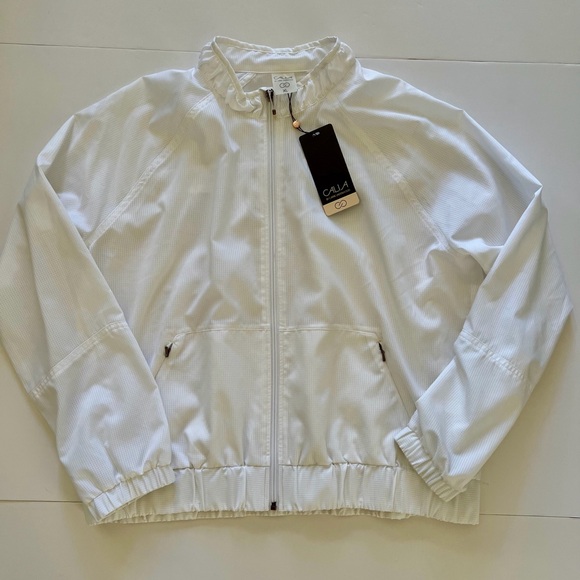 CALIA by Carrie Underwood Jackets & Blazers - Calia White Lightweight Zip-Front Jacket